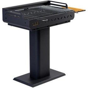 Resim Mss Grill Çelik Izgara Mangal Ahşap Kömürlü 67x40 CM 