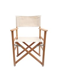 Resim Ahşap Rejisör Katlanır Koltuk Naturel Renk 