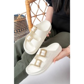 Resim Slipcat Kadın Dolgu Topuk Terlik Ortopedik Günlük Terlik Şık Rahat Terlik 