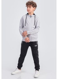 Resim Dalgıç Kumaş Unisex Çocuk Eşofman Takımı Unlimited Potential Esf1725y Gri 