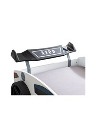 Resim Arabalı Yatak, Police Rüzgarlıklı Ledli Arabalı Yatak - Siyah 1 Adet Comfort Yatak 