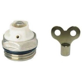 Resim Panel Radyatör ve Havlupan Hava Alma Purjör 1 Ad+1 Anahtar Metalik Gri 