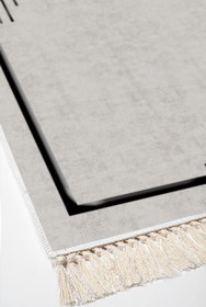 Resim Alanur Home Eko Trend Djt Yıkanabilir Kaymaz Taban 3 Lü Yatak Odası Takımı 1919 Modern Gri Siyah 