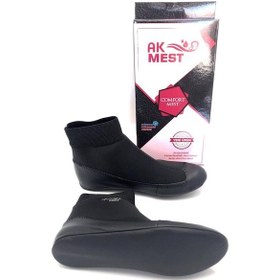 Resim Hakiki Deri Termal Karnili Comfort Çorap Mest Siyah 