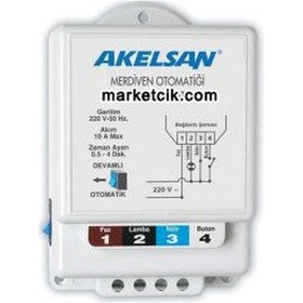 Resim Akelsan Anahtarlı Merdiven Otomatiği 2000W-10A 