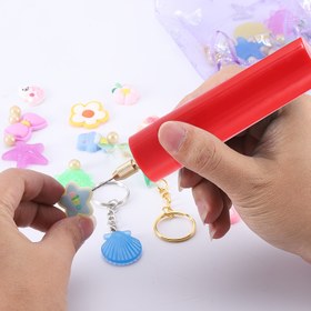 Resim USB ile Çalışan Mini Elektrikli Matkap Kalemi 7 Nozul ile - Taşınabilir El Matkabı DIY El Sanatları, Takı Yapımı, Kumaş ve PET Malzemeler için - 36V Güvenli Gerilim, Pil Gerektirmez, El Sanatları Projeleri | El Aleti | Şeffaf Gövde 
