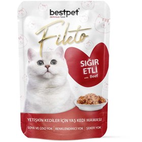 Resim Bestpet Pouch Sığır Etli Fileto 85 G 