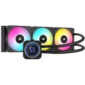 Resim Corsair 360mm H150i Elite Lcd Xt Cw-9060075-ww Rgb Sıvı Soğutmalı Işlemci Fanı 