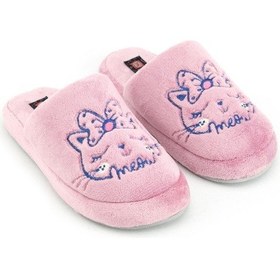 Resim Gezer Kışlık Nakışlı Tasarım Fashion Ev Bahçe Kadın Terlik Gt7kze.14683.00.4r5.2h Mürdüm 