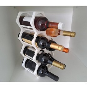 Resim Opencart Modüler Petek Şarap Rafı Sadece Plastik Aparattır 