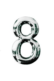 Resim ALETÇANTAM Posta Kutusu Yapışkanlı Rakam Metal Kapı Numarası No:8 