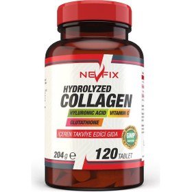 Resim Nevfix Hidrolize Kolajen Glutatyon 120 Tablet Hyaluronic Acid 