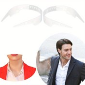 Resim 1 adet Ayarlanabilir Gömlek Yaka Desteği Şekillendirici, T-Shirt Stand Yaka Şekillendirme Aracı, Gömlek Anti-Kıvır Sabitleme Şekillendirici, Yaka Tutucu Bağlama Kiti, Dökme Malzemeler, Dokuma Yöntemi 