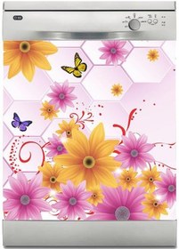 Resim Bulaşık Makinesi Sticker Kaplama Beyaz Eşya Kaplama Kelebek Çiçekler 