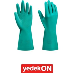 Resim Solvent Nitril Eldiven 33cm Yeşil J710 Yongjı 