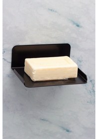 Resim Metal Çok Fonksiyonlu Sabunluk Paslanmaz Siyah El Sabunluğu Siyah 