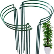 Resim 2/6/10 adet Bitki Destek Direkleri, Bahçe Bitki Destek Standı, Çiçek Standı, Plaka Peyzaj Destek Şekli için Uygun, Çiçek Yatağı Kenarı 