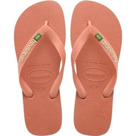 Resim Brasil Logo Pink Clay Kadın Parmak Arası Terlik-4762 Pink Clay 