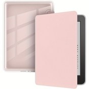 Resim Akrilik Kindle Paperwhite Kılıfı, Ultra Şeffaf, Şok Direnci TPU Arka, Otomatik Uyanma/Uyku Kapağı 