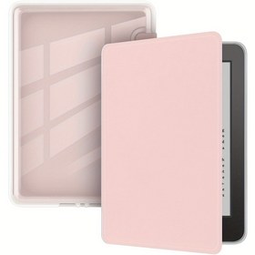 Resim Akrilik Kindle Paperwhite Kılıfı, Ultra Şeffaf, Şok Direnci TPU Arka, Otomatik Uyanma/Uyku Kapağı 