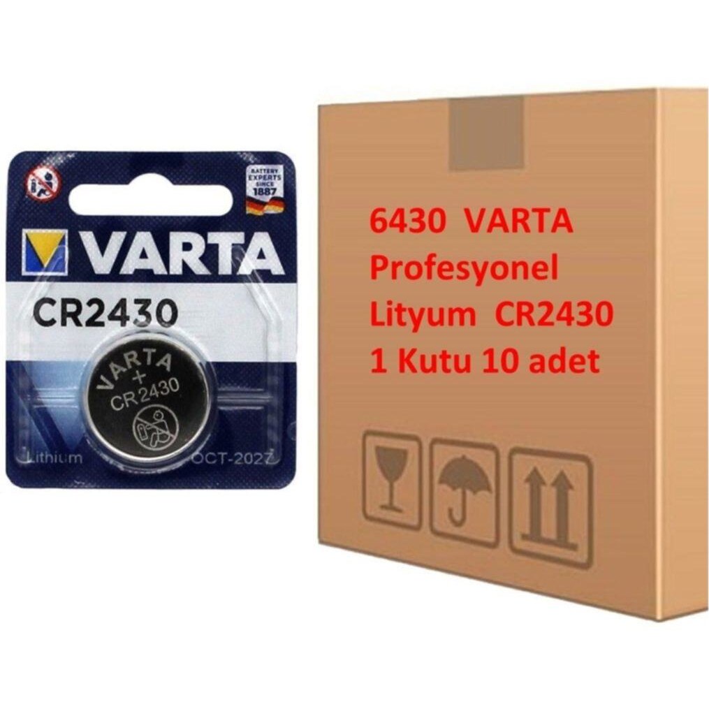 Batería Varta CR2430 De Litio 3V - Para Mandos, Llaves De Coche Y Dispositivos Médicos