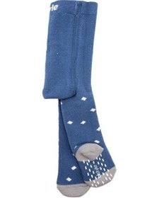 Resim Bistyle Tekli Puanlı Kaymaz Havlu Külotlu Çorap 50502 İndigo 