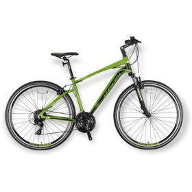 Resim Kron Tx 150 - 28" Trekking - 18' - 24 Vites - [pabuç Frenli Modeldir] - Mat Haki-açık Sarı/siyah 