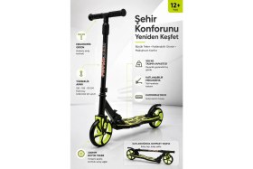Resim Yıldırım Oyuncak 2 Teker Çocuk Scooter 100 kg Taşıma Kapasiteli - Katlanabilir Yükseklik Ayarlı 100-110 cm Frenli 2 Teker Scooter 12+ Yaş 