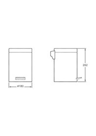 Resim A44054 Artema Arkitekta Çöp Kovası 3 Lt Krom 