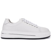 Resim Tamer Tanca Erkek Hakiki Deri Kirli Beyaz Sneakers & Spor Ayakkabı 