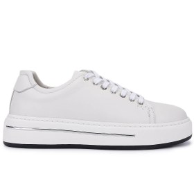 Resim Tamer Tanca Erkek Hakiki Deri Kirli Beyaz Sneakers & Spor Ayakkabı 