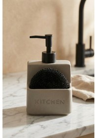 Resim Rory Sünger Hazneli Sıvı Sabunluk - 480 Ml Gri 