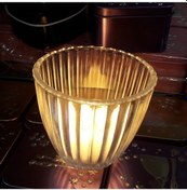 Resim 14 Adet Büyük Boy Tea Light Mum İçin Cam Mumluk Tealight Cam Mumluk 7x4x8 Cm Sevgililer Gününe Özel Mumluk 