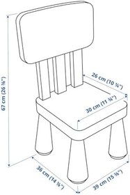 Resim Çocuk sandalyesi, parlak yeşil 