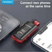 Resim Treasures Fineblue F580 Metal Klip Kablosuz Kulaklık Lotus Bluetooth 5.3 Hd Mic Gürültü Red Kullanıcı Dostu Mikrofonlu 