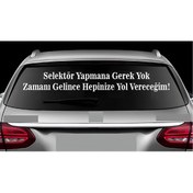 Resim CALL REKLAM ARABA İÇİN "SELEKTÖR YAPMA"YAZILI STİCKER 