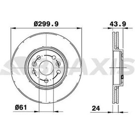 Resim Braxis AE0778 Ön Fren Disk Aynası Scenic Iı Grand Scenic Iı 2.0 Dcı 05- Hava Kanallı DF6449 