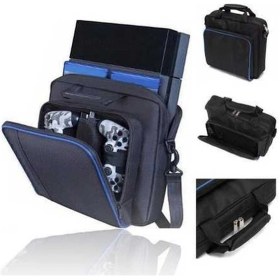 Resim Fastbuy Ps4 Siyah Yolculuk Çantası: Dolgulu Korumalı, Ayarlanabilir Omuz Kemerli Taşıma Çantası 