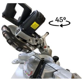 Resim STAXX POWER Pro Lazerli Kızaklı Pistonlu Gönye Kesme Makinesi 2400watt 210mm Ahşap Metal Kesim 