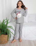 Resim RİNDA Çocuk Pamuklu Interlok Kışlık Termal Pijama Takımı 