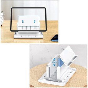 Resim Telefon Tutuculu Laptop Apple Uyumlu MacBook Dikey Stand-al4495 Beyaz 