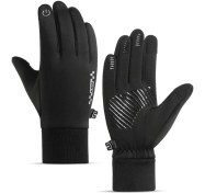 Resim Kış Çocuk Eldivenleri Artı Kadife Sıcak Rüzgar Geçirmez ve Soğuk Eldivenler (Yurt Dışından) 