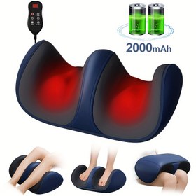 Resim Isı ve Titreşim ile Ayak Spa Makinesi - Shiatsu Ayak Masajı için Rahatlatıcı ve Dolaşımı Sağlayan, USB Gücüne Sahip Şarj Edilebilir Polyester Makine, Ev Kullanımı İçin İdeal, Rahatlatıcı Ayakkabılar | Titreşimli Ayak Ped | Dayanıklı Ayak Spa, Ayak Spa 