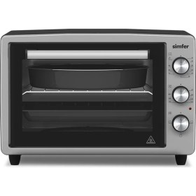 Resim Simfer 3426 İnox Gri 34 LT Statik Mini/Midi Fırın - 4 Fonksiyon, Programlanabilir Pişirme & Isı Kontrol 