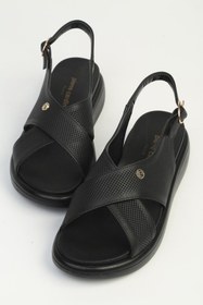Resim Pierre Cardin Siyah Kadın Sandalet PC-7811 