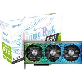 Resim Palit Nvidia Geforce RTX3070 LHR Gamerock 8gb 256BIT Gddr6 DX12 Pcı-Express 4.0 Ekran Kartı (NE63070019P2-1040G) 