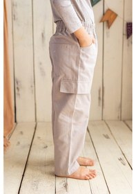 Resim Oliven The Kid Oliventhekid Unisex Kanvas Pantolon Bej Bej 
