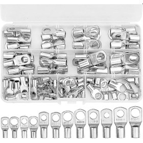 Resim Dofolink 80 Adet Bakır Kablolu Terminal Seti 6-35 Mm, M6-m10 - Yüksek Konduktif, Anti-korozif, Plasti K Kutuda, Elektri Kli Araçlar/ev Aleti Leri İçin 