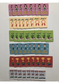 Resim 48 Adet Öğrenci Başarı Tebrik Kartı 70x50 Mm Örnek Öğrenci,kitap Kurdu, Aferin,matematik Şampiyonu 