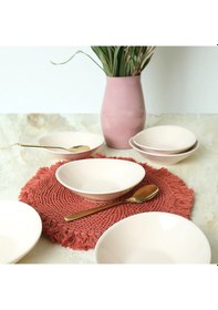 Resim Keramika Krem Stella Kase 18 Cm 6 Adet 030 